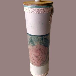Boîte de Rangement Rénovée Roses – Édition Vintage - Réf D250002