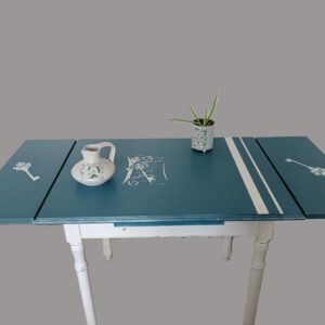 Table de cuisine ou studio - Bleu Azur Extensible- Réf M250014
