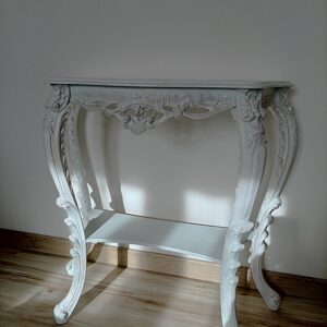 Console style baroque blanche - Réf M250001