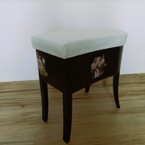 Tabouret pour coiffeuse avec rangement