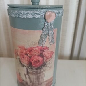 Boite décoration Kaki bouquet