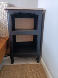 Meuble d'appoint noir 2 niches